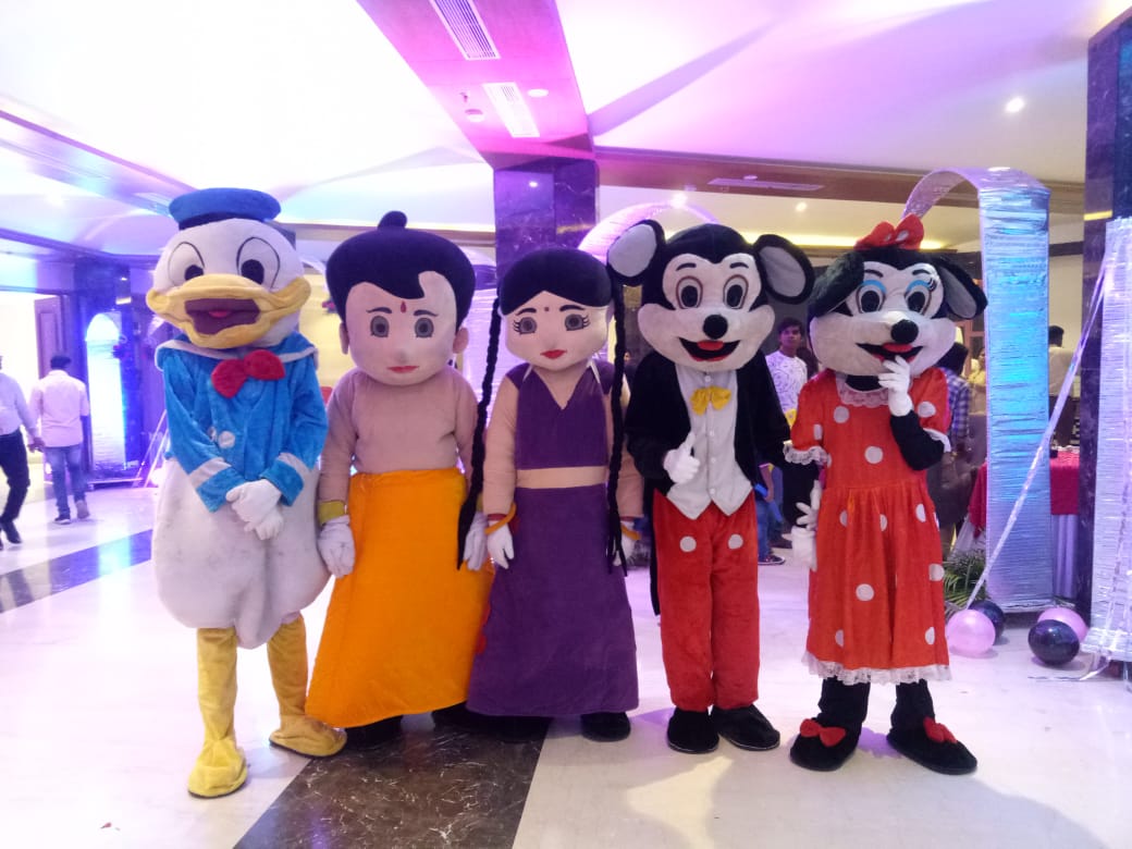 Air Walker Chota Bheem, Donal Duck, Mickey Mouse & Mini Mouse